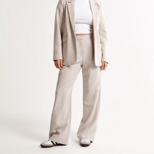 Abercrombie Curve Love Sloane Tailored Wide Leg Pant